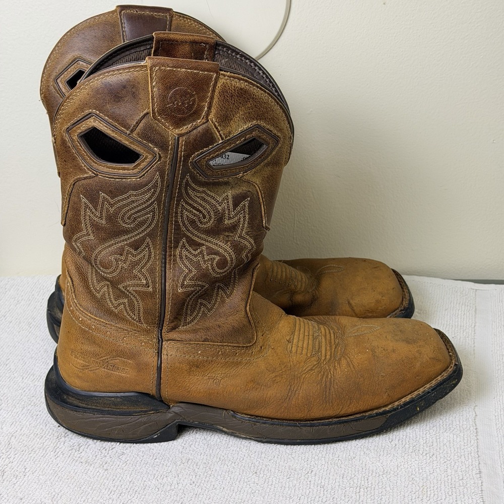Double-H Boots Mens Size 9.5 D Composite Toe Western‎ Square Toe Phantom DH5382